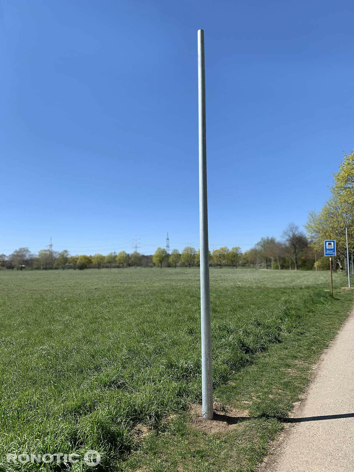 Lichtmast Laternenmast LPH 4 m · DIN EN 40 · Stahl S355 · 3 mm - Metalogalva